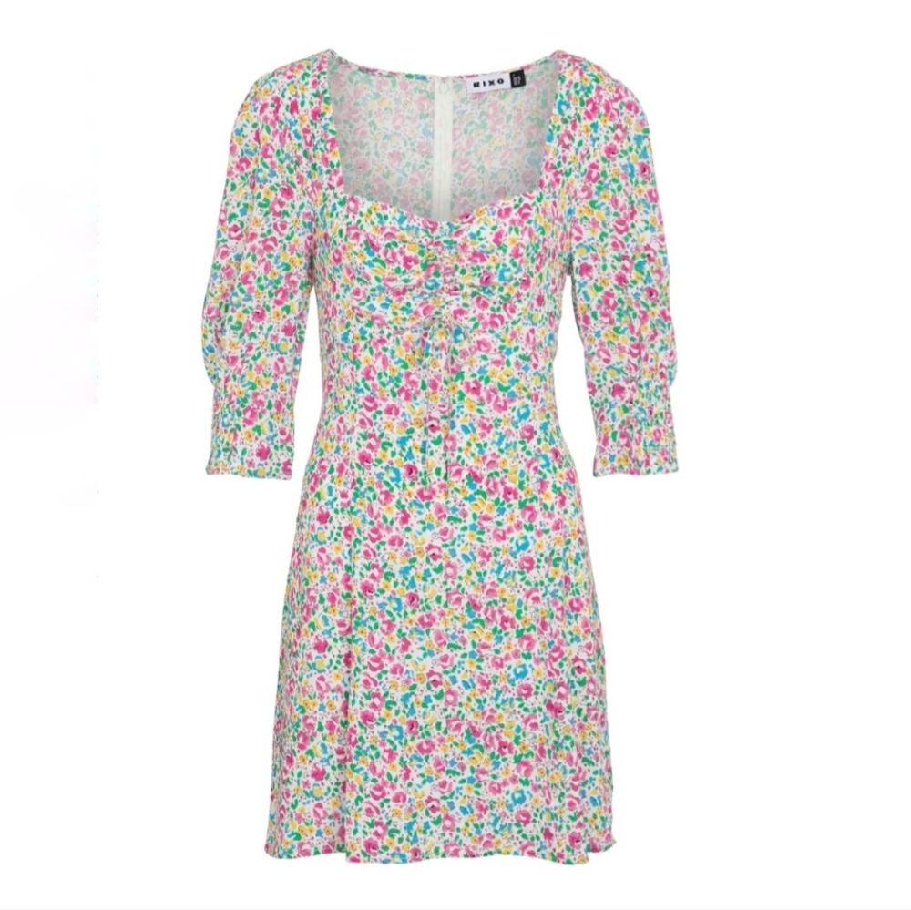 Rixo Larissa floral mini Dress ditsy print Sundress X-Large